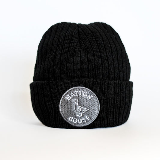 Kids Black Beanie Hat