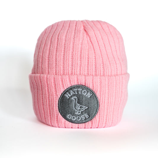 Kids Pink Beanie Hat