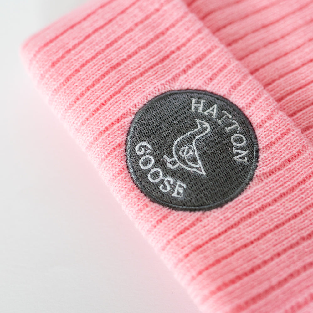 Kids Pink Beanie Hat